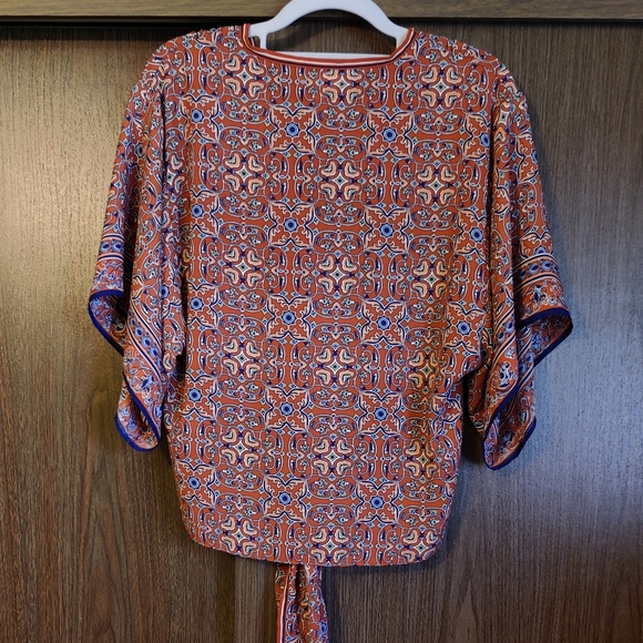 Max Studio Patterned Boho Top - Picture 2 of 6